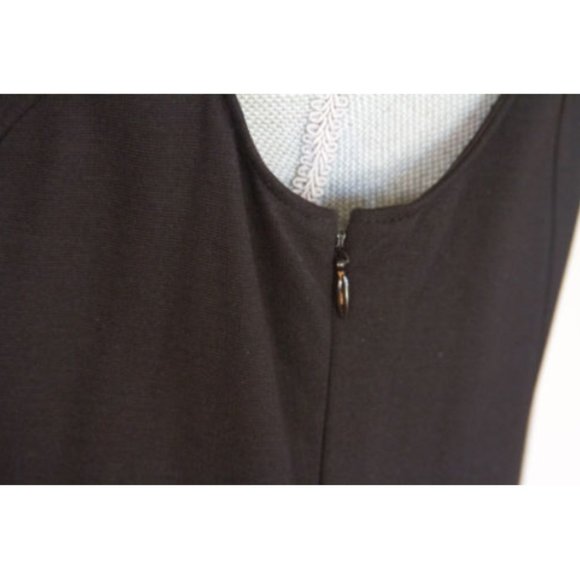 Sleeveless Dress Embellished Yoke - Black - Petite Large - Picture 8 of 8